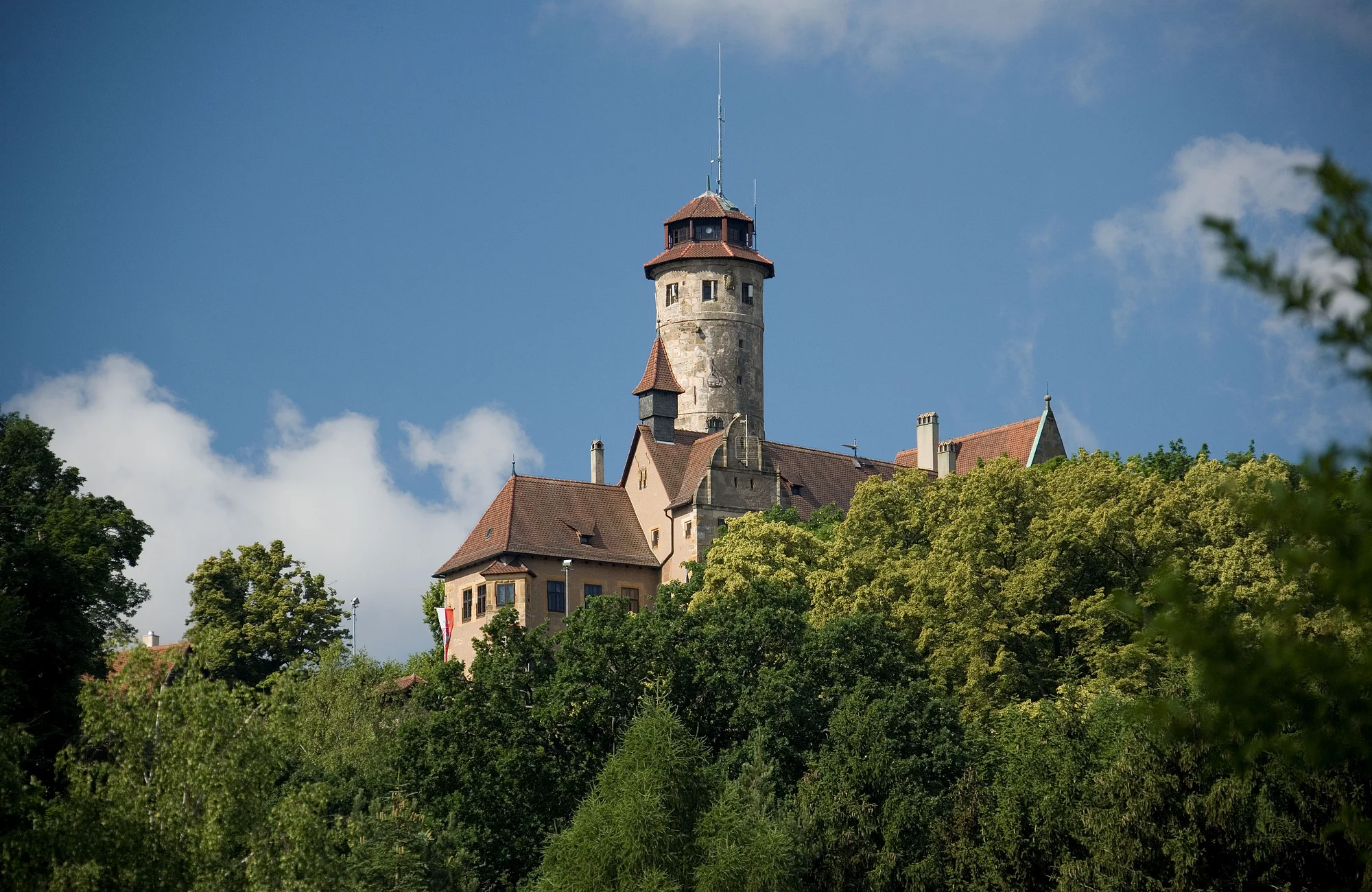 Eines der Wahrzeichen Bambergs ist die Altenburg, wo schon E.T.A. Hoffmann zu seiner Bamberger Zeit arbeitete.