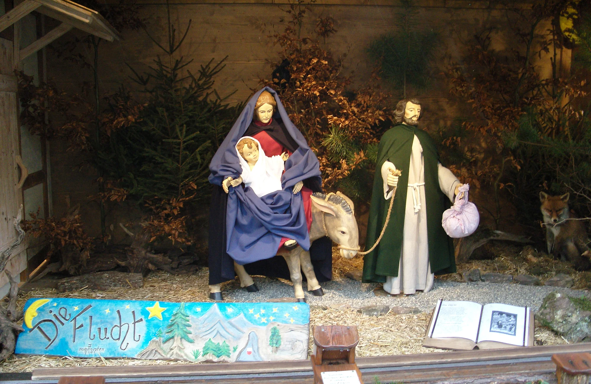 Krippenszene am Krippenweg Schlüsselfeld