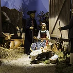 Eine Krippe aus der Ausstellung der Bamberger Krippenfreunde in der Maternkapelle Bamberg