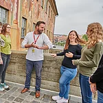 Altstadtführung vor dem Alten Rathaus in Bamberg