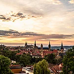 Drei-Kirchen-Blick über Bamberg