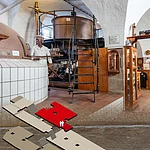 Fränkisches Brauereimuseum am Michaelsberg in Bamberg - Plan der Ausstellungsräume