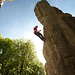 Die Fränkische Schweiz ist ein Eldorado für Kletterer