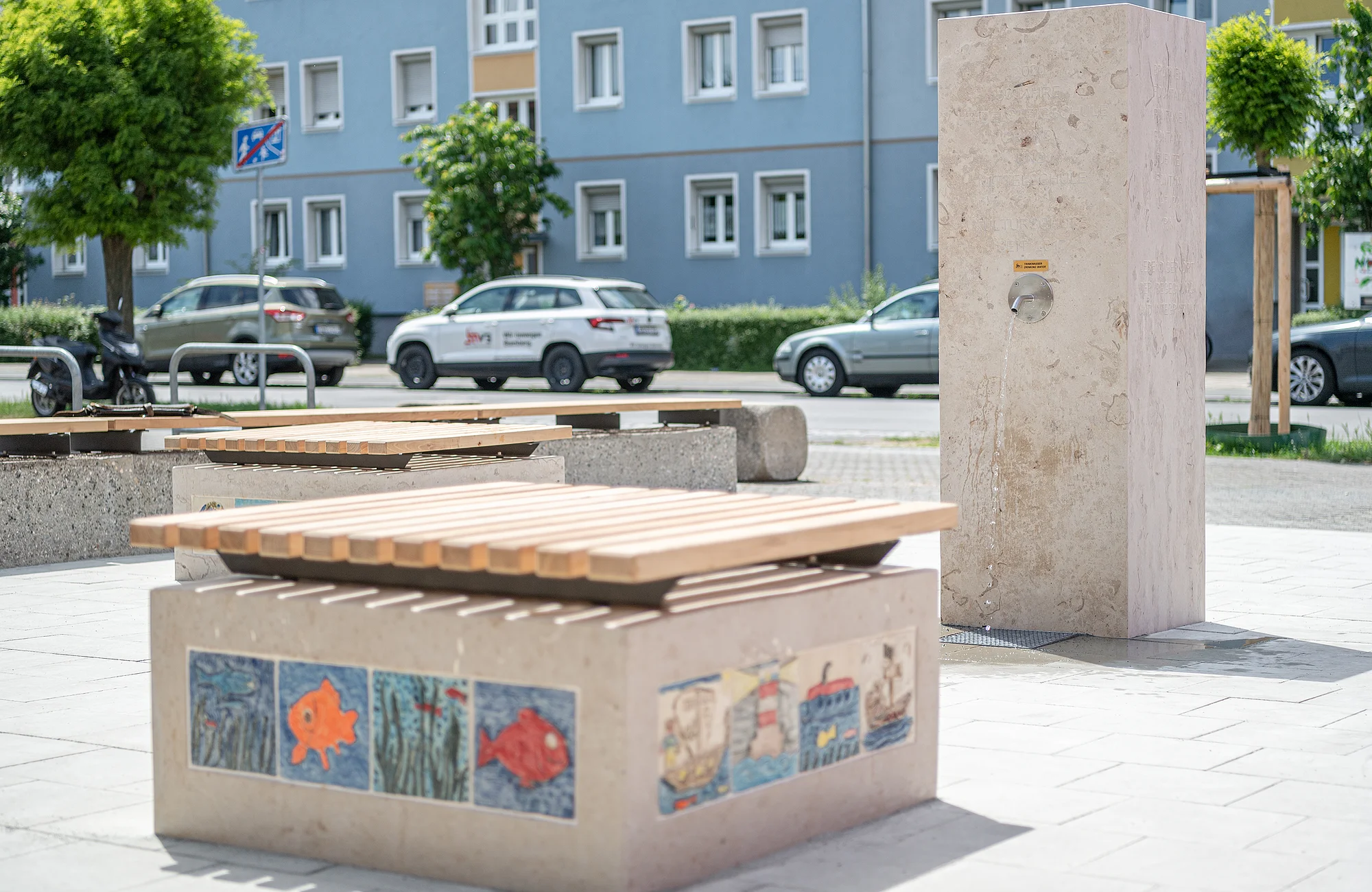 Trinkwasserbrunnen am Troppau Platz Trinkwasserbrunnen am Troppau Platz