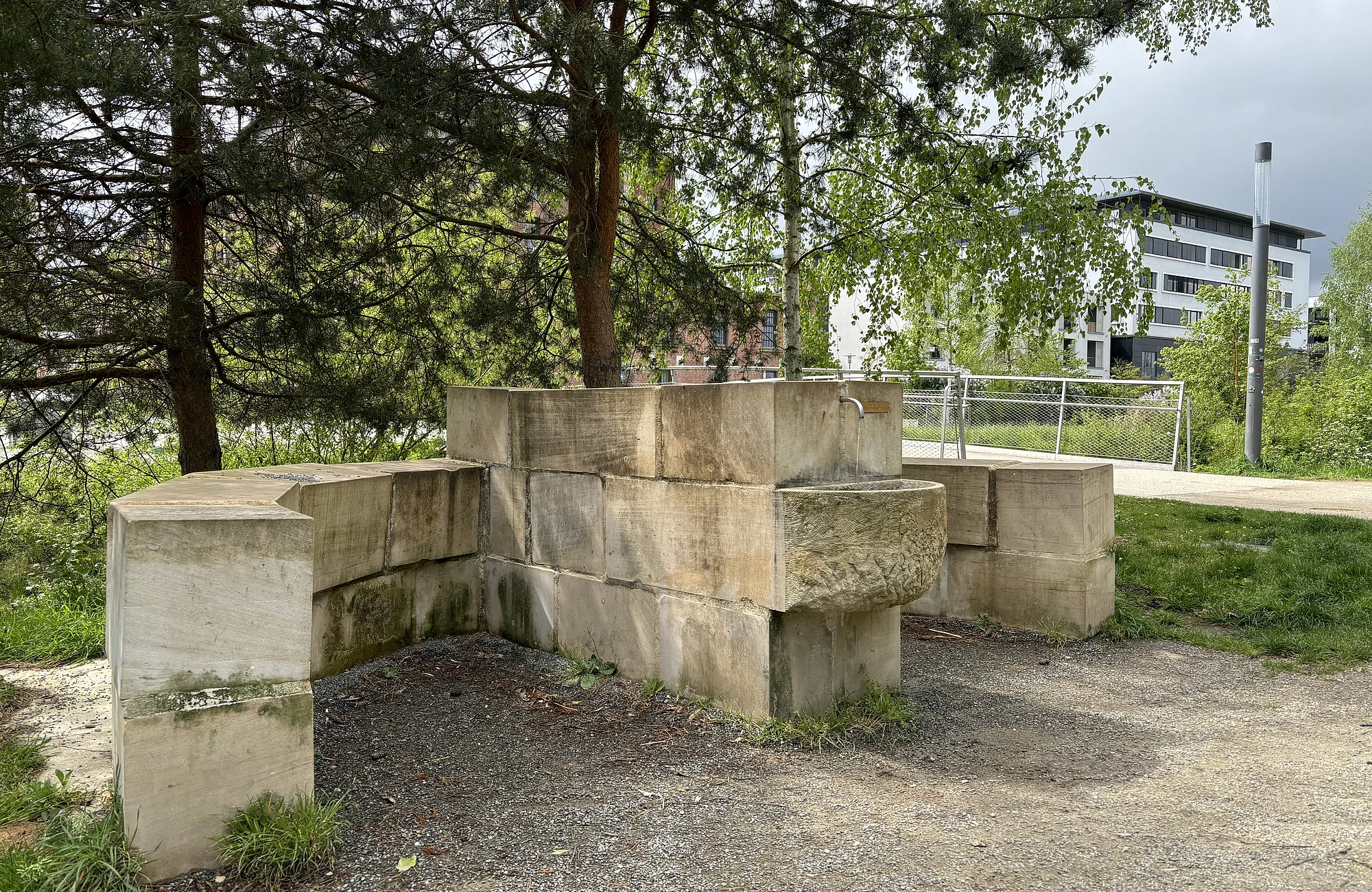 Trinkwasserbrunnen im ERBA-Park Trinkwasserbrunnen im ERBA-Park