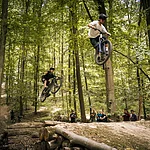 Die Mountainbike-Trails im Michaelsberger Wald. Auf die Beschilderung muss geachtet werden.