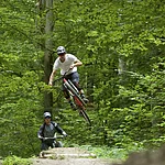 Testfahrt auf der neuen Bamberger Jump-Line. Fahrer: Oliver Sonntag.