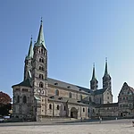 Als einer der schönsten Plätze Europas gilt der Domplatz der Weltkulturerbestadt Bamberg