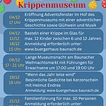 Veranstaltungen 2025 im Krippenmuseum in Baunach
