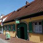 Blick auf den Eingang des Gärntermuseums in Bamberg