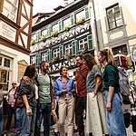 Die Stadtführung „Faszination Welterbe“ führt die Gäste auch zur berühmten Brauerei Schlenkerla.