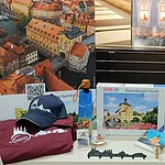 Die Tourist Information in Bamberg bietet nicht nur Informationen und Tickets sondern auch eine Vielzahl an regionalen Leckereien und Souvenirs mit Regionalbezug.