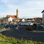 Ein Foto des Parkplatzes Altes Hallenbad der Stadtwerke.