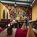 Foto des indischen Restaurants Swarg in Bamberg von innen.