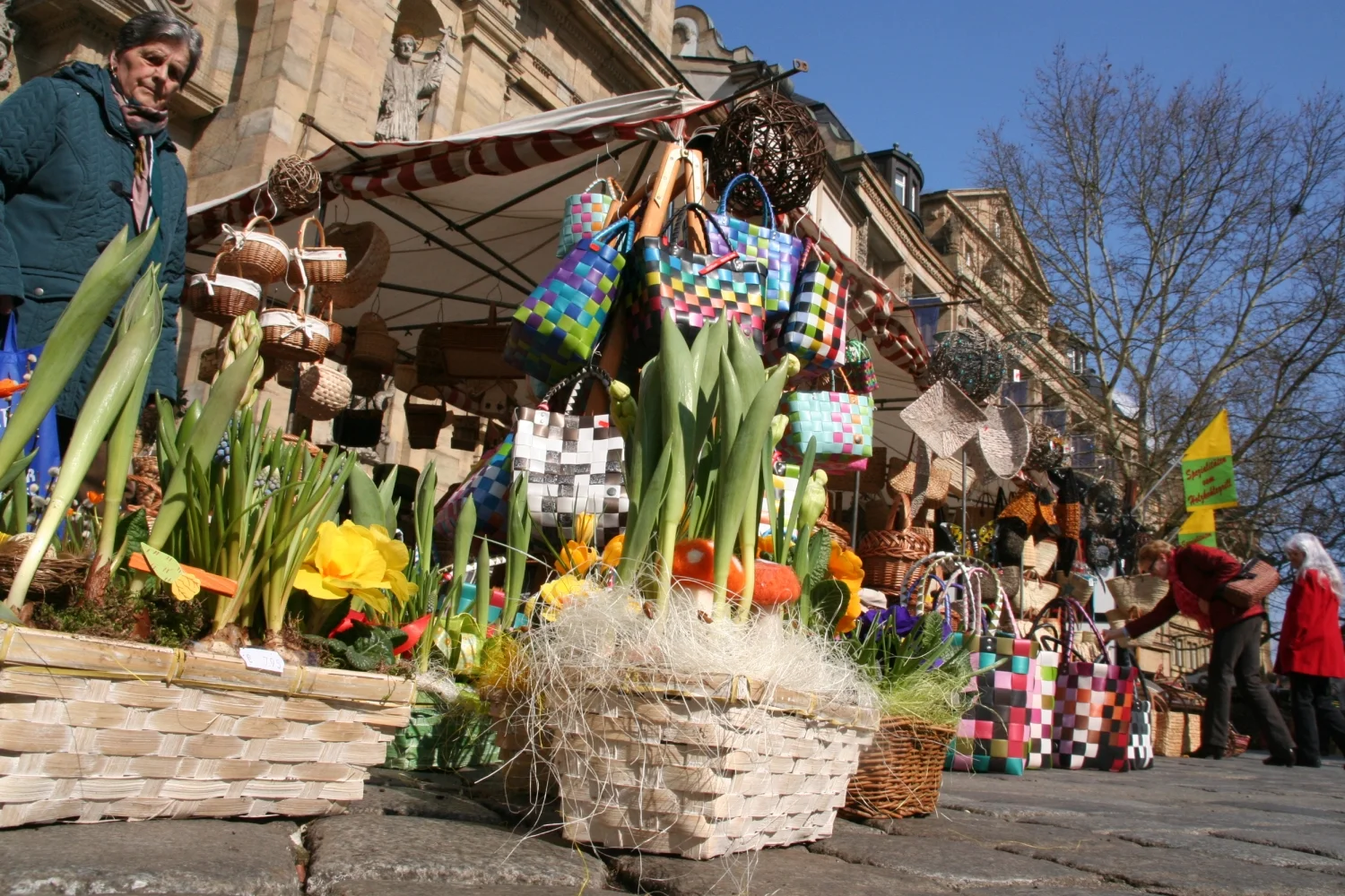 Ein Foto des Mittfastenmarkt in Bamberg.
