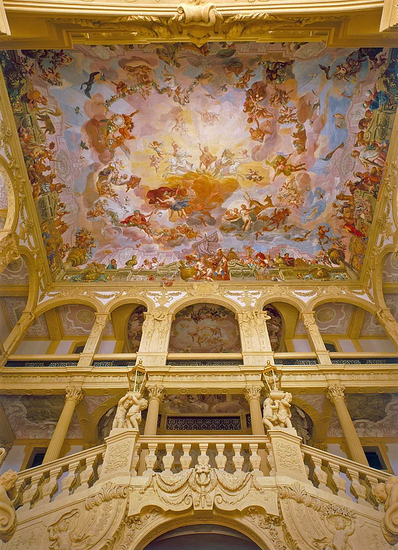 Treppenhaus im Schloss Weissenstein