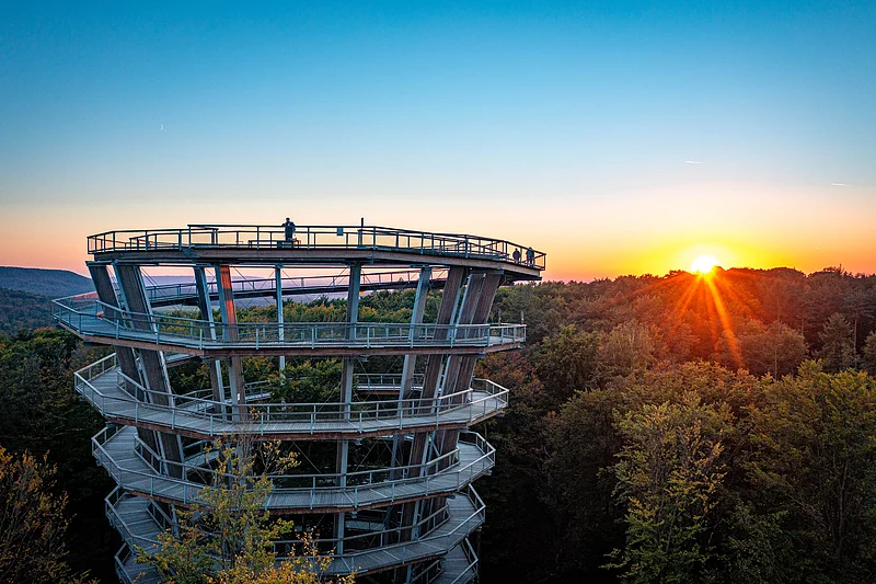 Der Baumwipfelpfad im Steigerwald ist ein beliebtes Ausflugsziel