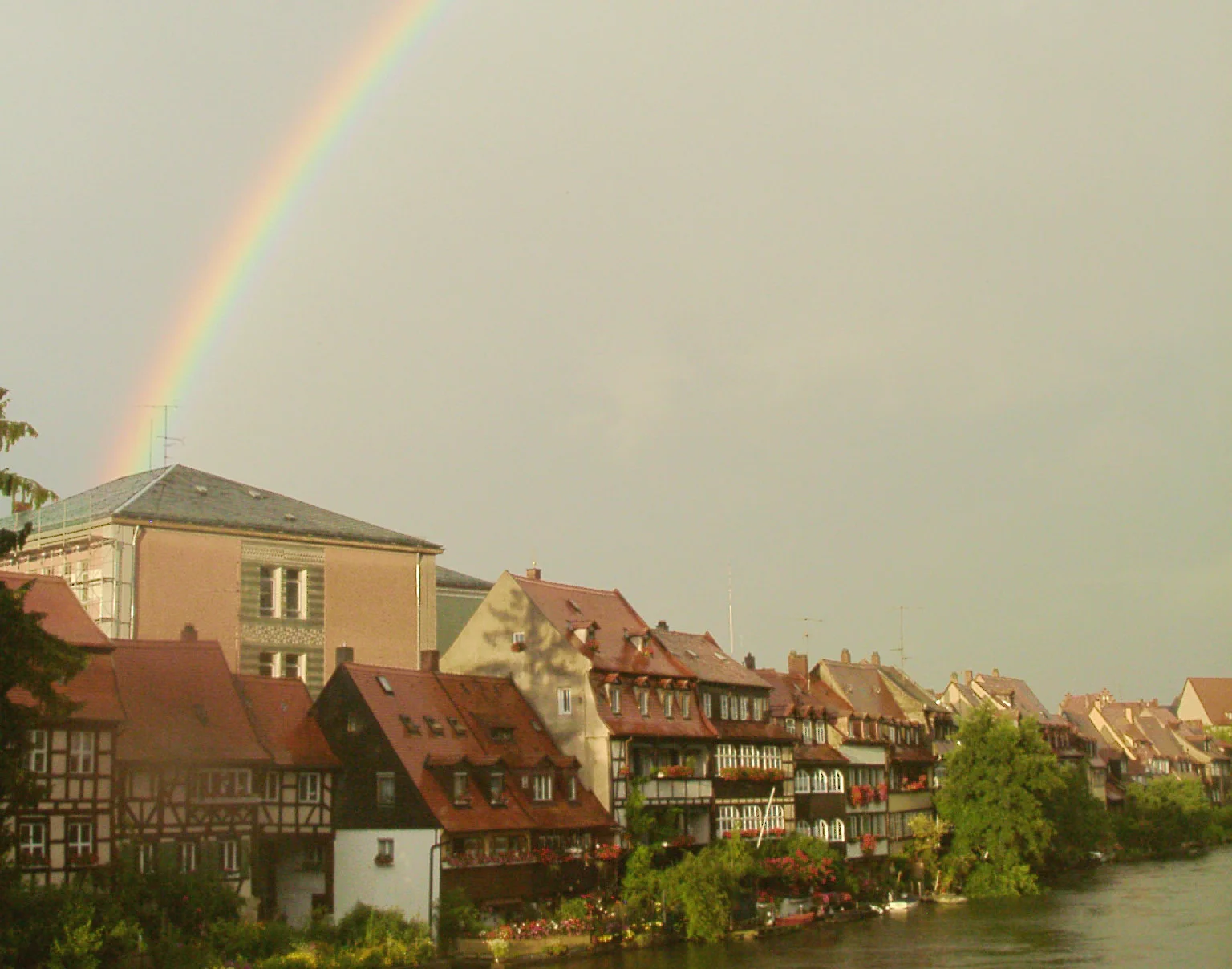 Regenbogen über Klein Venedig