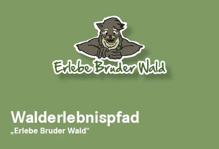 Logo des Walderlebnispfads „Erlebe Bruder Wald" im Bruderwald in Bamberg