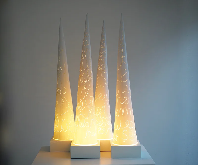 Licht schenken - im offenen Atelier für Studioporzellan Christiane Toewe