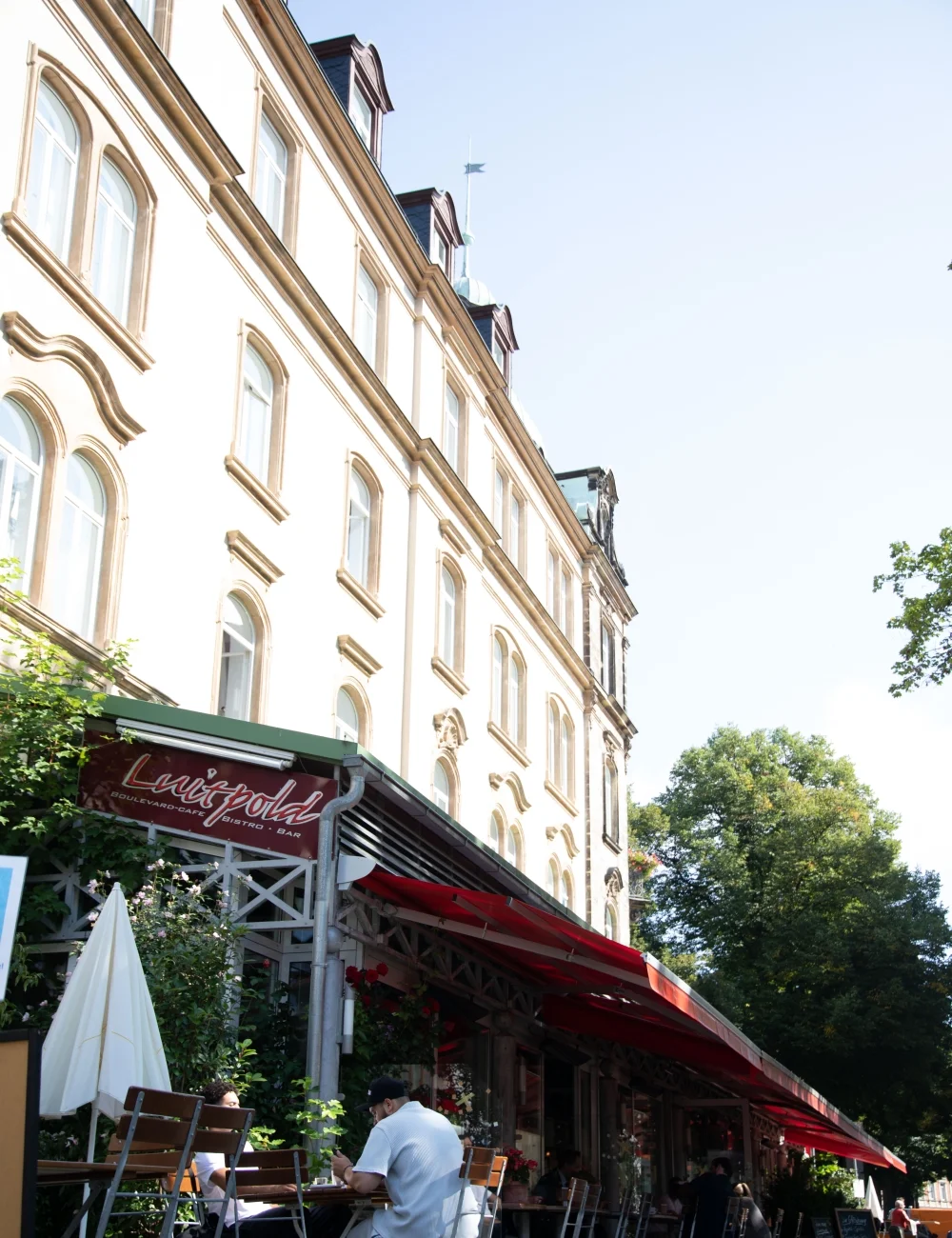 Luitpold Bamberg Foto des Boulevard-Cafes Luitpold in Bamberg.