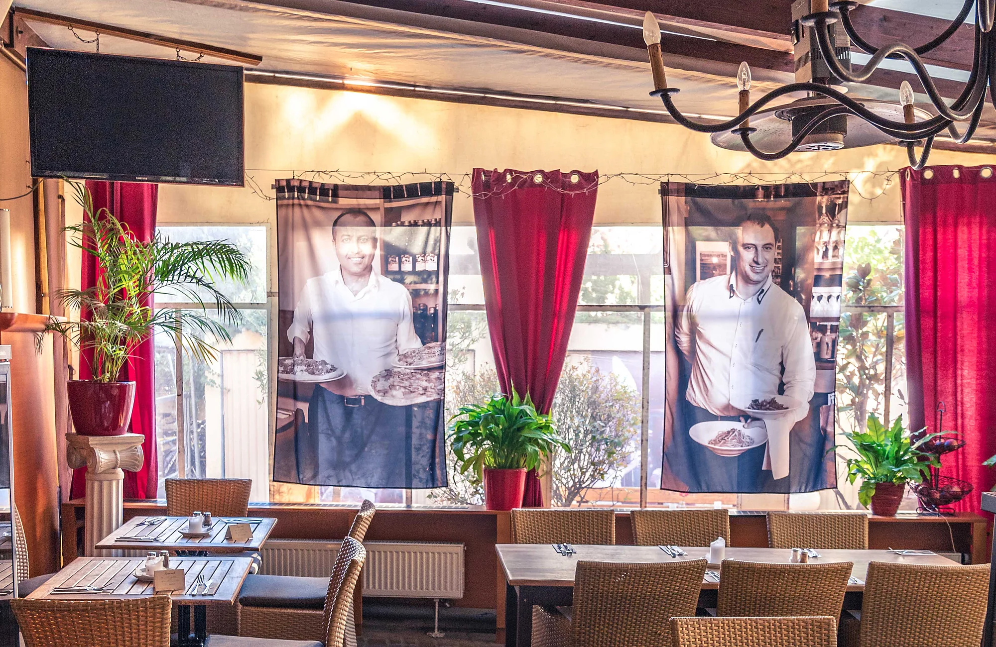 Foto des Innenlebens des Restaurants Salino in Bamberg.
