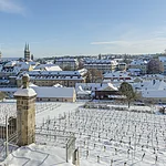 Blick über Bamberg vom Ostplateau auf dem Michaelsberg aus