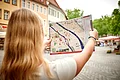 Ein neuer Stadtplan zeigt Orte zum Erfirschen und Abkühlen an heißen Tagen in Bamberg.