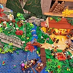 Diese kunterbunte Krippe aus Legosteinen ist im Krippenmuseum Hirschaid im Bamberger Land zu sehen.